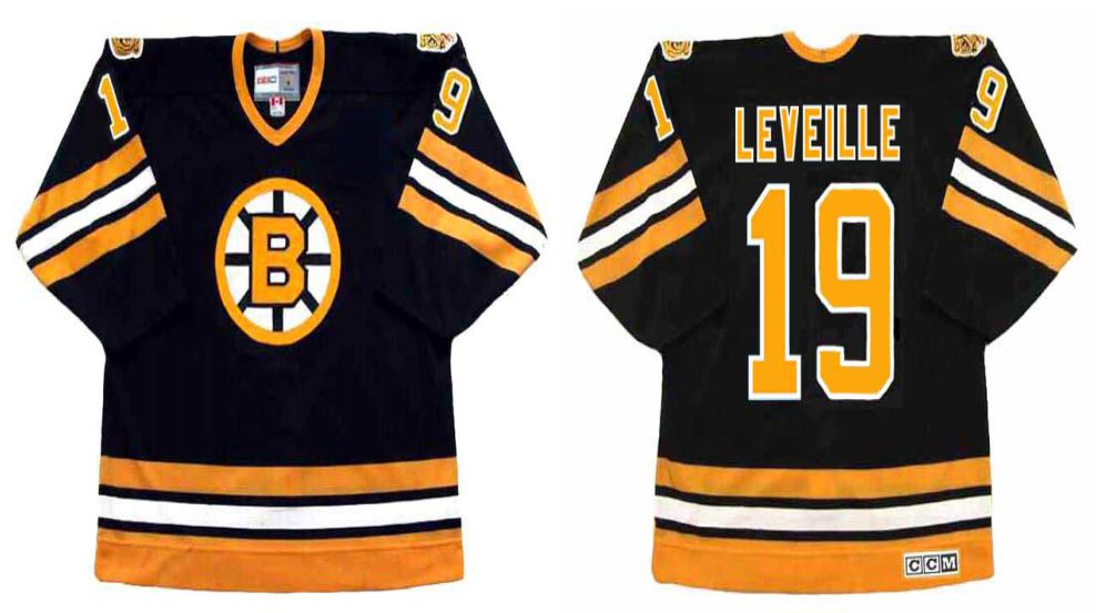 2019 Men Boston Bruins 19 Leveille Black CCM NHL jerseys